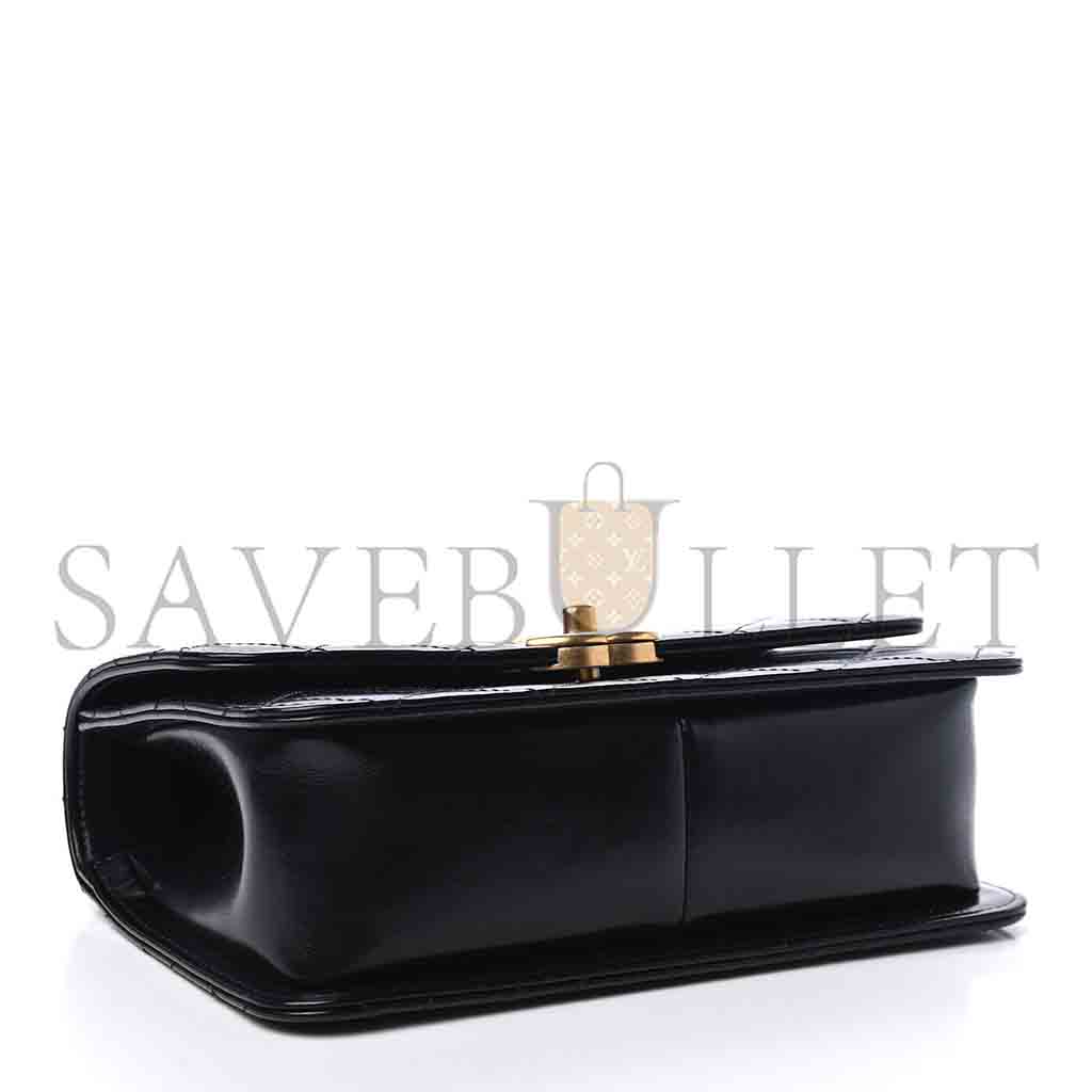 CHANEL MASTER CALFSKIN QUILTED MINI PERFECT FIT FLAP BLACK (22*14.5*8cm)